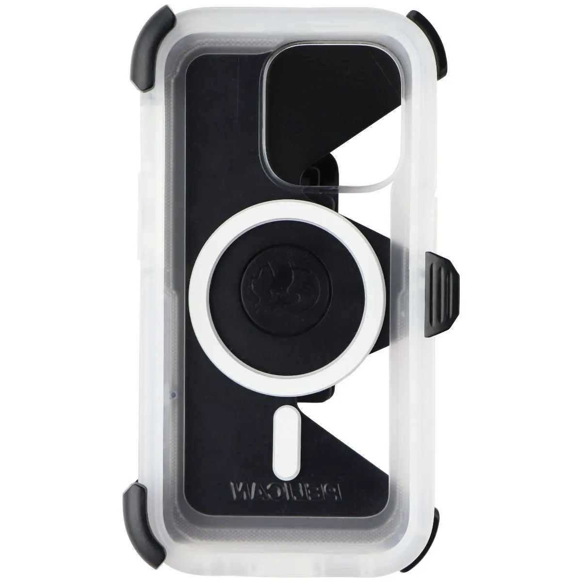 Pelican Voyager Magnetic Case for  MagSafe for iPhone 14 Pro - Clear/White Protective Design Layer