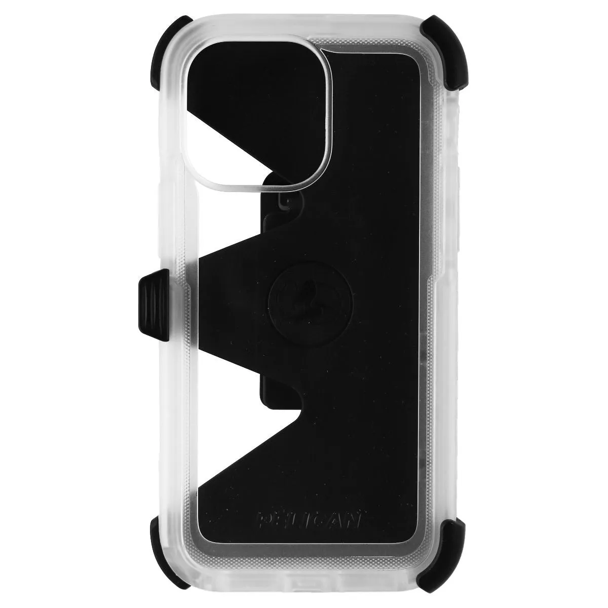 Strong Corners Pelican Voyager Series Case & Holster for iPhone 14 Pro Max - Clear/Black