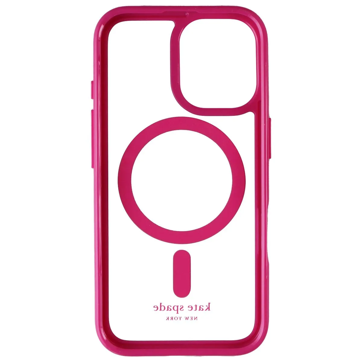 Kate Spade Ultra Protective Case for MagSafe for Apple iPhone 16 - Pink/Clear Soft Detail Layer Trendy Texture Finish