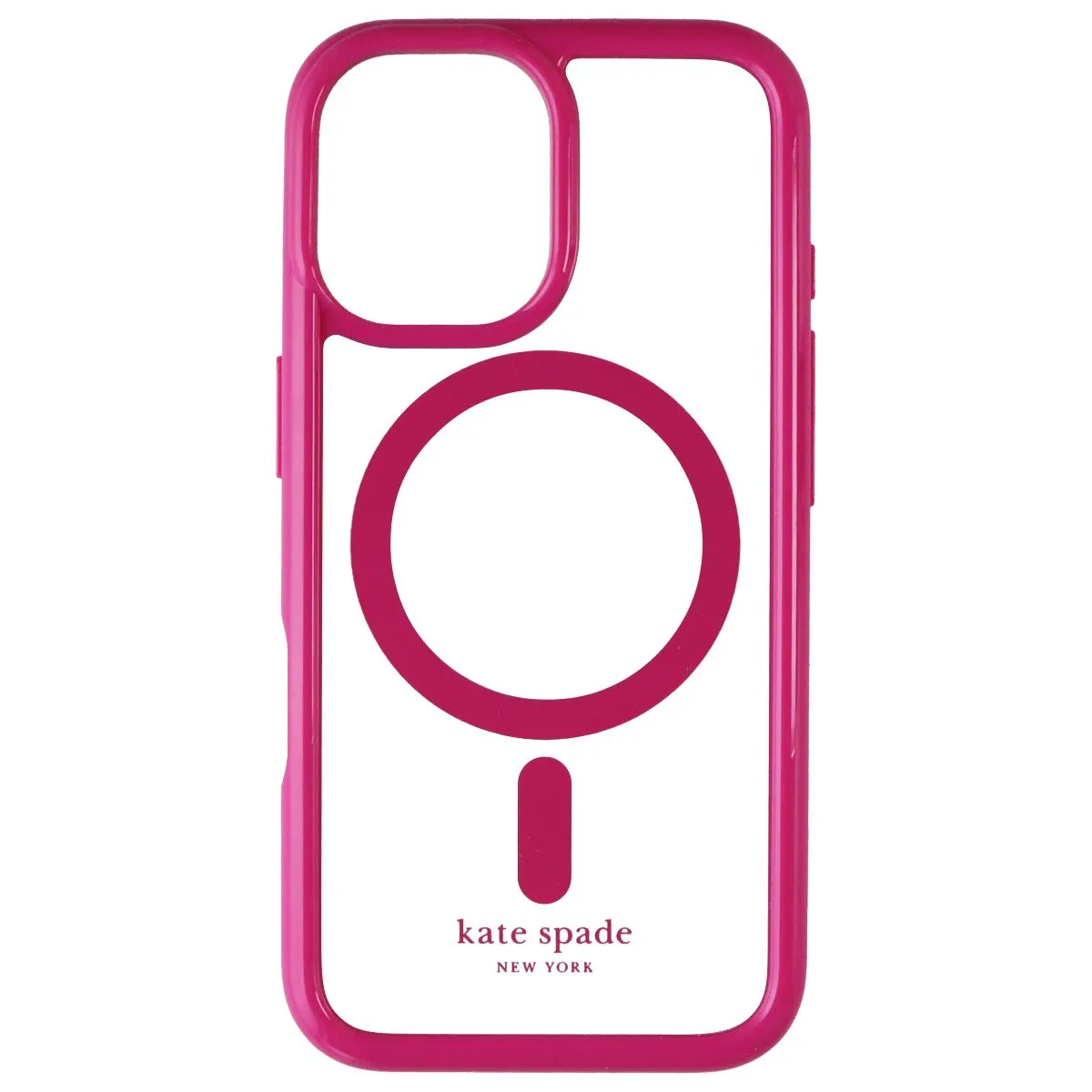 Kate Spade Ultra Protective Case for MagSafe for Apple iPhone 16 - Pink/Clear Fashion Design