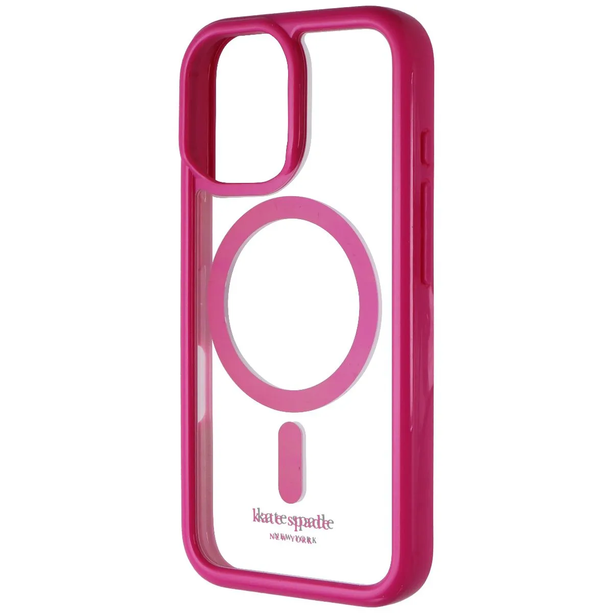 Rugged Feel Kate Spade Ultra Protective Case for MagSafe for Apple iPhone 16 - Pink/Clear