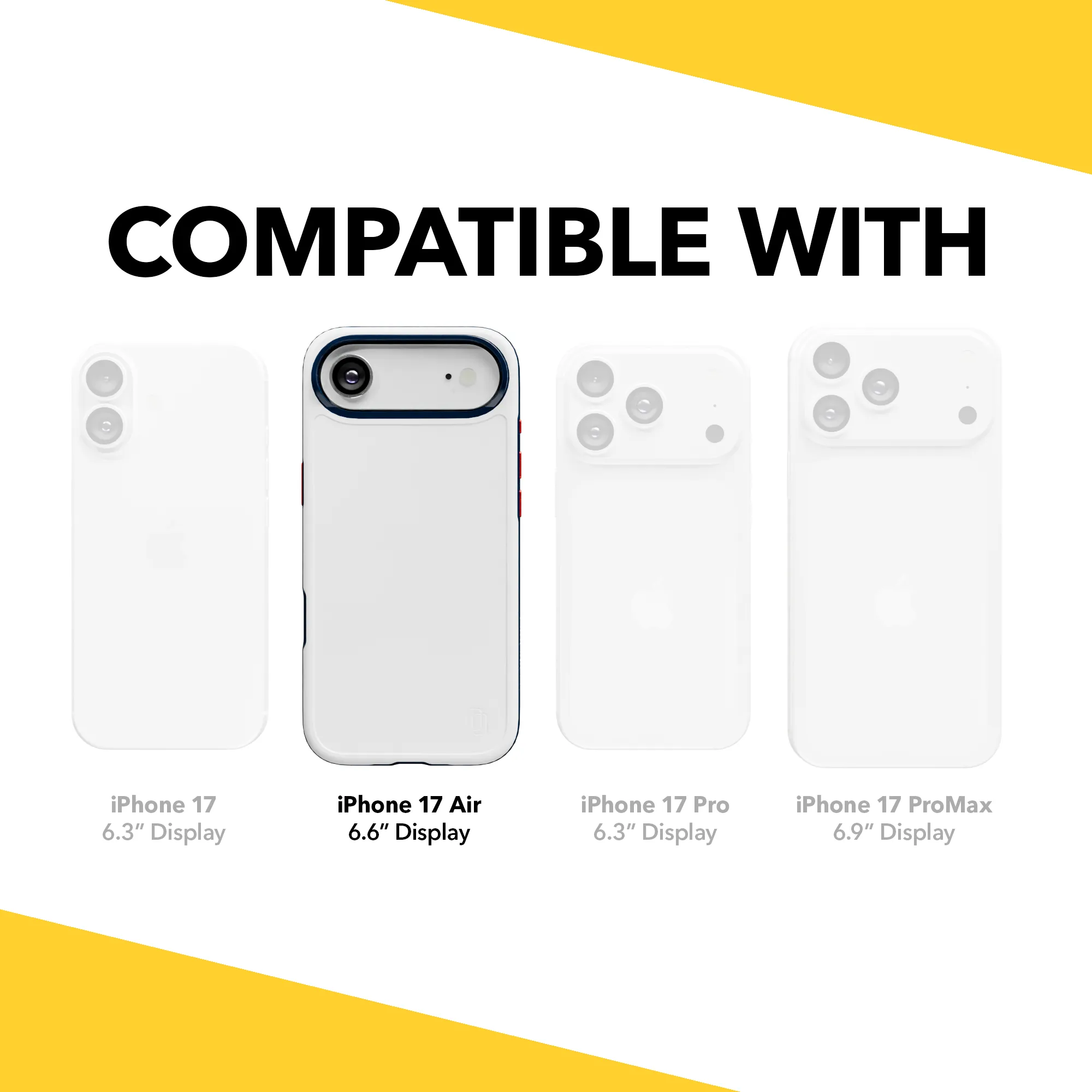 Hand Friendly Shock-Absorbent MagSafe? Case for Apple iPhone Air in Red, White & Blue | Fortitude Series