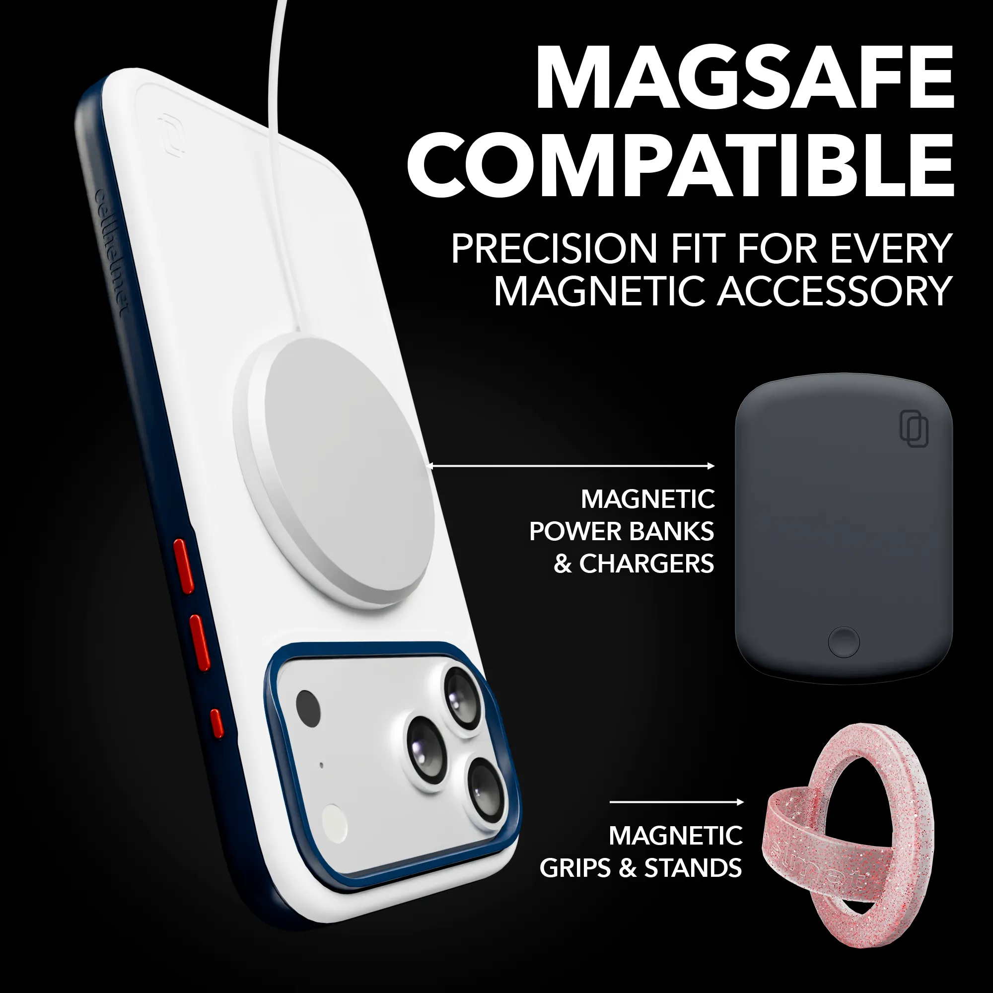 Shock-Absorbent MagSafe? Case for Apple iPhone Air in Red, White & Blue | Fortitude Series Shock Surface Comfort touch