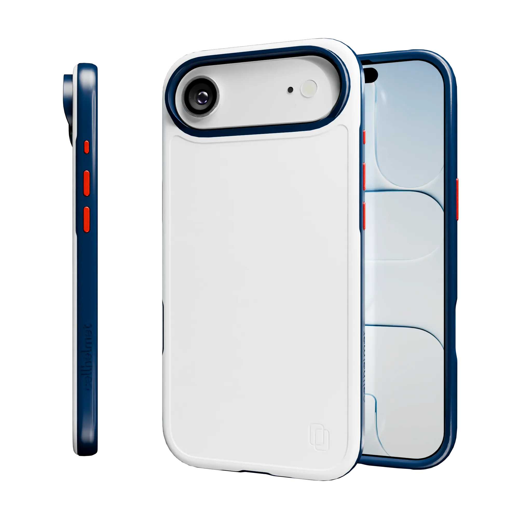 Shock-Absorbent MagSafe? Case for Apple iPhone Air in Red, White & Blue | Fortitude Series Modern Frame Matte Texture
