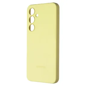 Samsung Official Silicone Case for Galaxy S24 FE - Yellow Fashion Choice Stylish Finish Texture