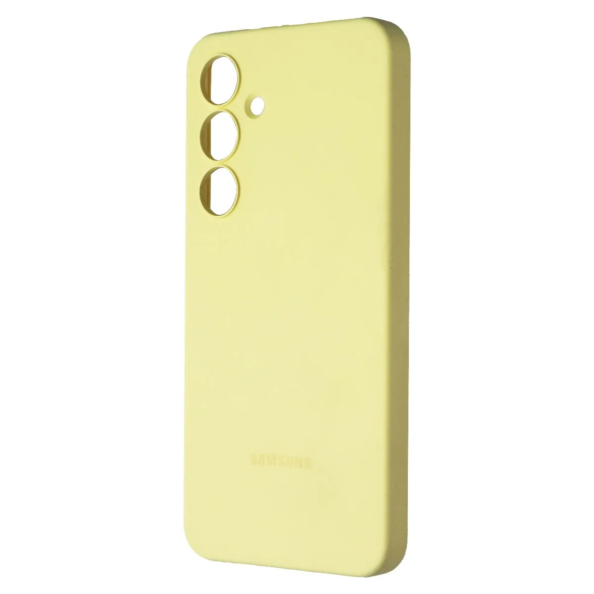 Samsung Official Silicone Case for Galaxy S24 FE - Yellow Fashion Choice Stylish Finish Texture