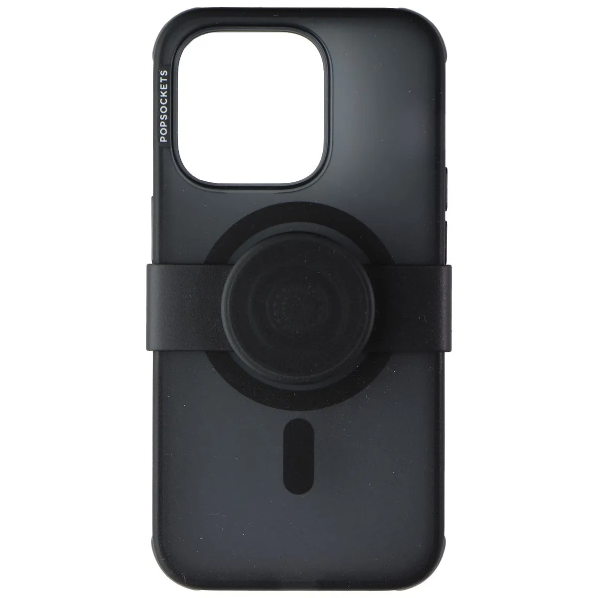Impact Cushion PopSockets Hardshell Case for MagSafe for iPhone 14 Pro Max - Black Translucent
