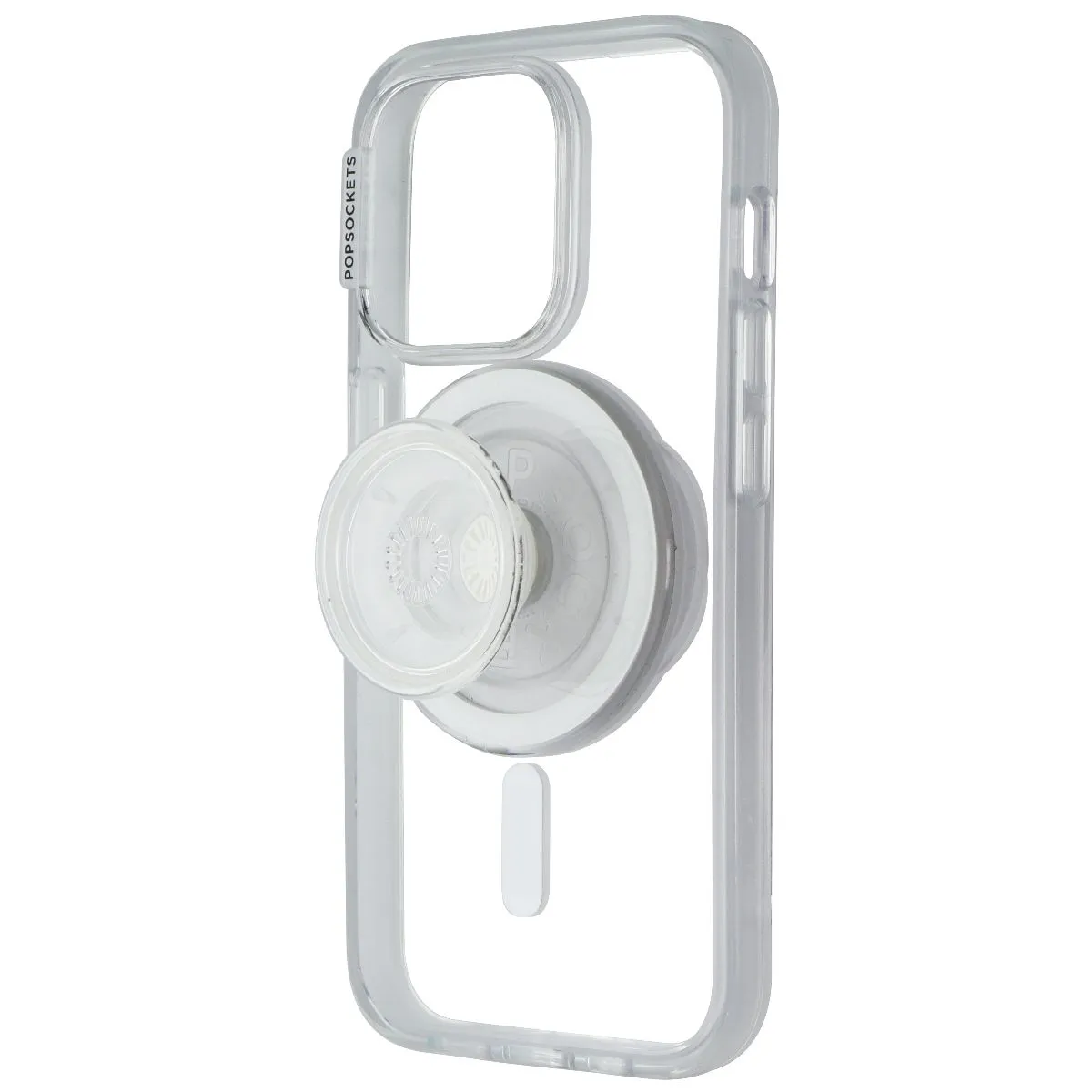 PopSockets PopCase for MagSafe for iPhone 15 Pro - Clear Minimal Feature Protective Structure