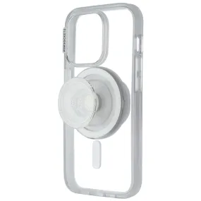 Matte Build PopSockets PopCase for MagSafe for iPhone 15 Pro - Clear