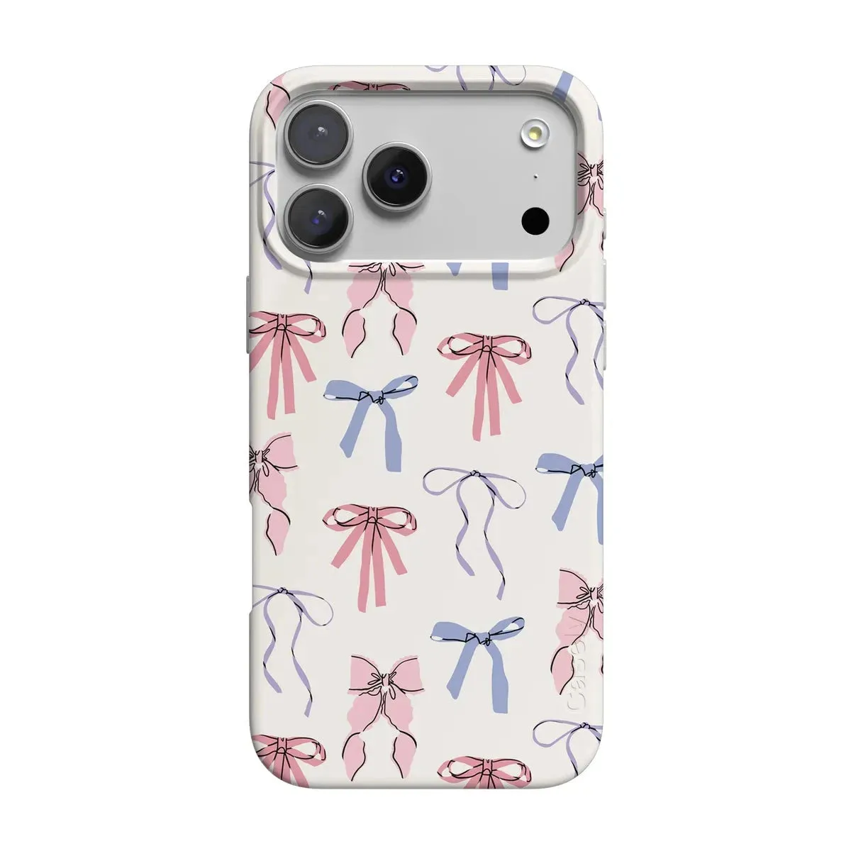 Rugged Finish Protective Pattern Coquette Girlie | Pastel Bows Case