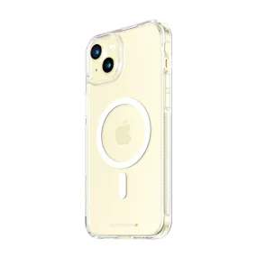 Durable Build PanzerGlass? HardCase Transparent w. White MagSafe & D3O? iPhone 15 Plus