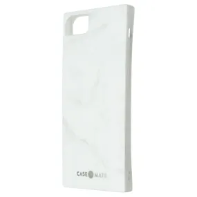 Protective Detailing Edge Case-Mate BLOX Series Case for Apple iPhone SE (2nd Gen) / 8 / 7 - White Marble