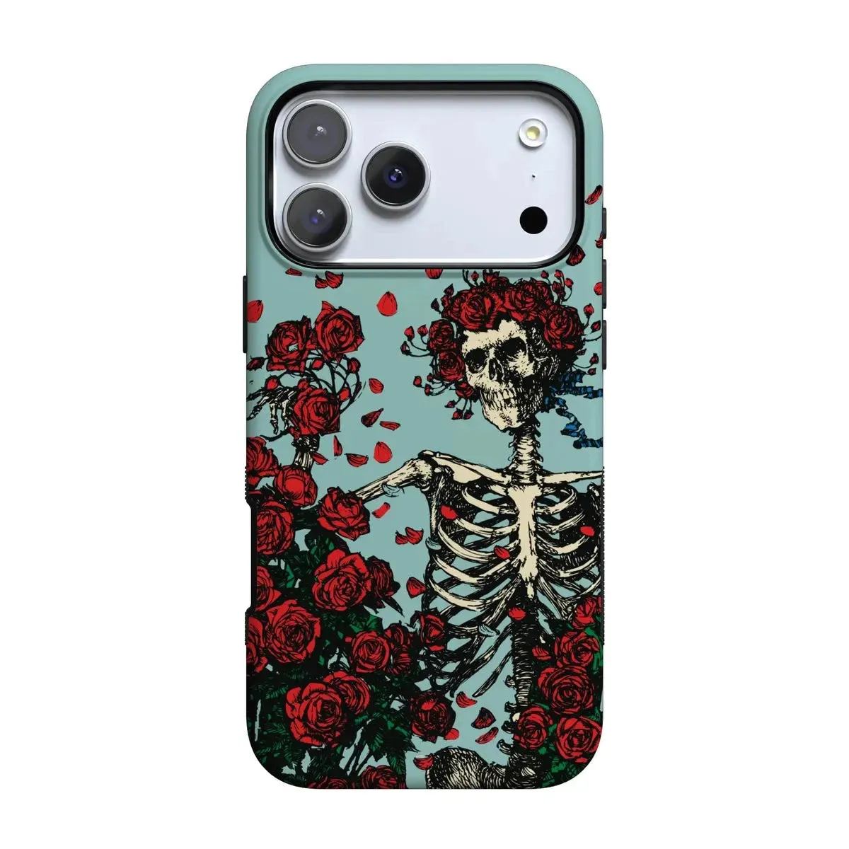 anti dust Forever Grateful | Grateful Dead Skeleton Floral Case