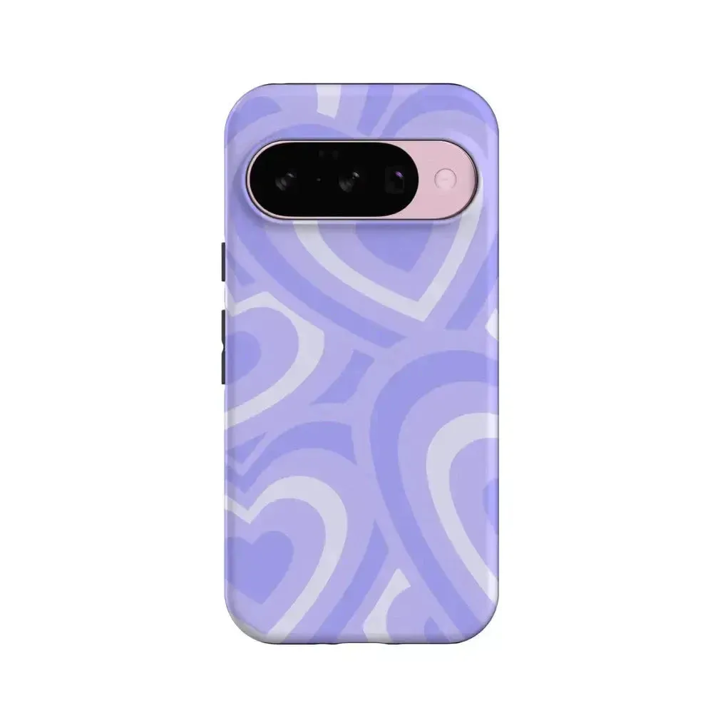 Love Song | Lavender Heart Google Pixel Case Minimal Surface