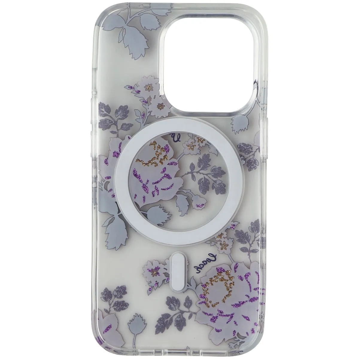 Coach Protective Hardshell Case for MagSafe for iPhone 14 Pro - Moody Floral Minimal Edge Design Gift Choice