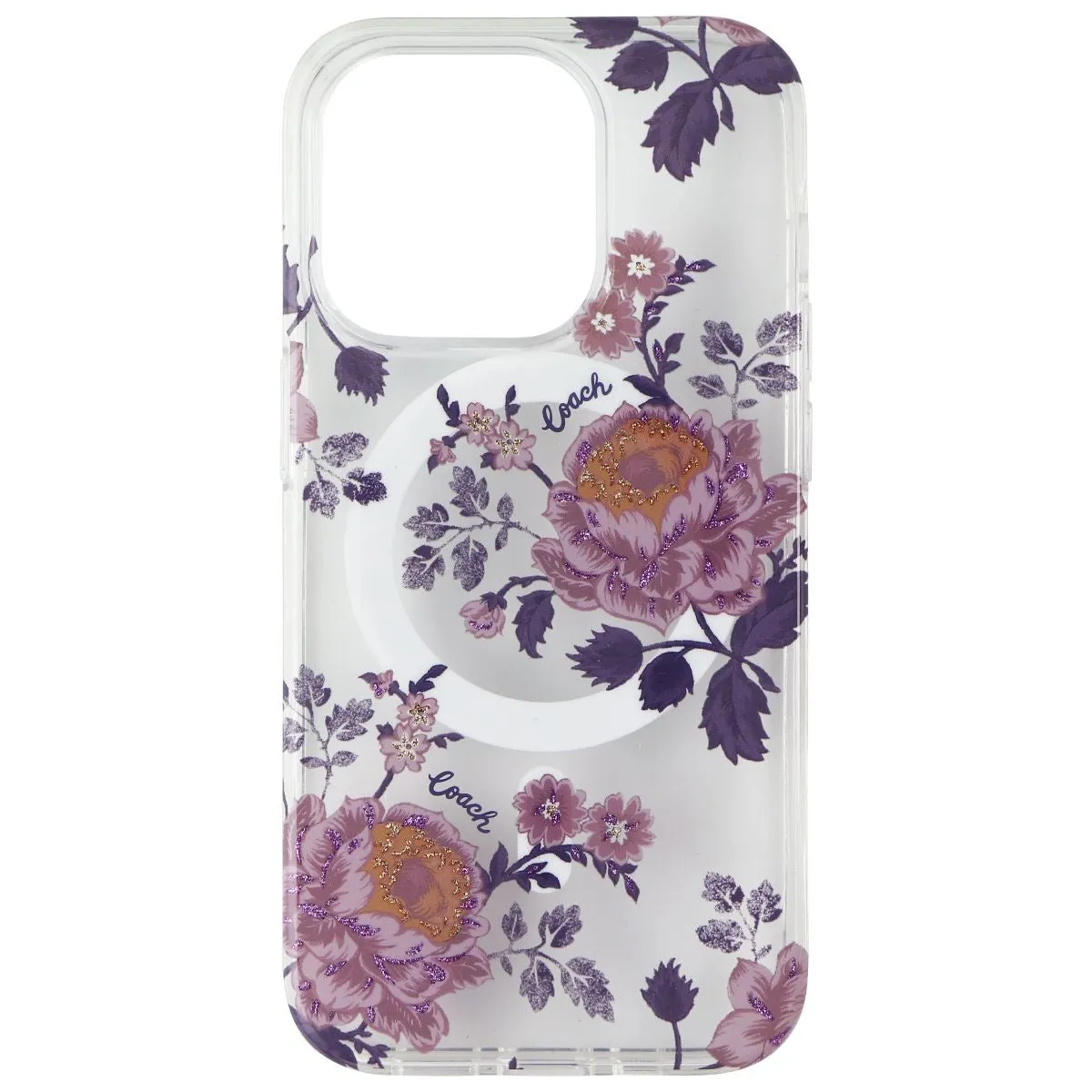 Waterproof Design Vivid Finish Coach Protective Hardshell Case for MagSafe for iPhone 14 Pro - Moody Floral