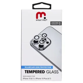 Mybat Pro Glamcam Tempered Glass Lens Protector for iPhone 15 / 15 Plus Screen Defense Layer