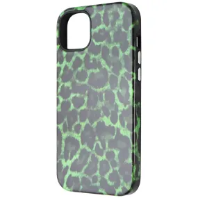 Stylish Edge MyBat Pro Fuse Series Case for MagSafe for iPhone 14 Plus - Green Leopard