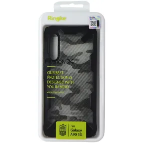 Urban Accessory Soft Look Texture Ringke Fusion X Series Case for Samsung Galaxy A90 5G - Camo Black