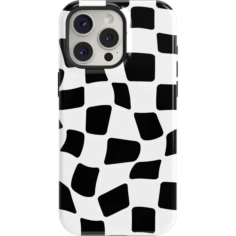 Gloss Layer Finish Funky Checkerboard | High Contrast Design Case