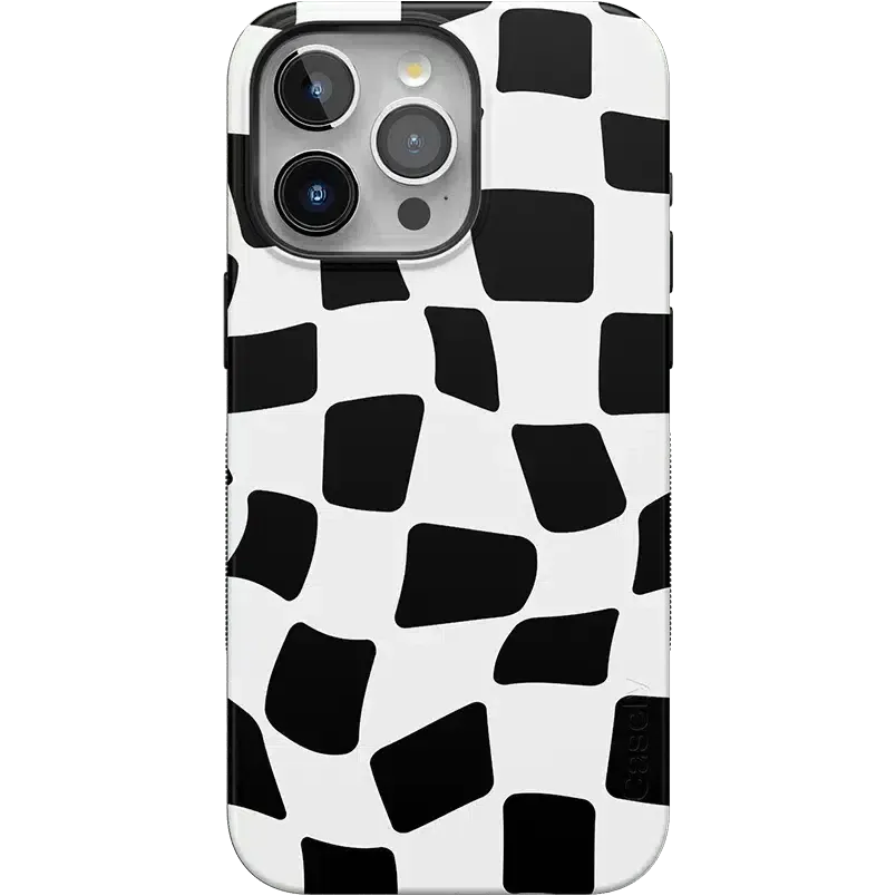 Soft Texture Funky Checkerboard | High Contrast Design Case