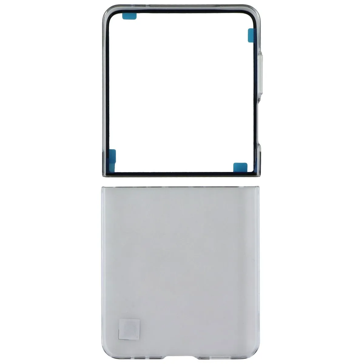 Compact Texture Layer Polished Style Samsung Clear Hardshell Case for Samsung Galaxy Z Flip7 - Clear