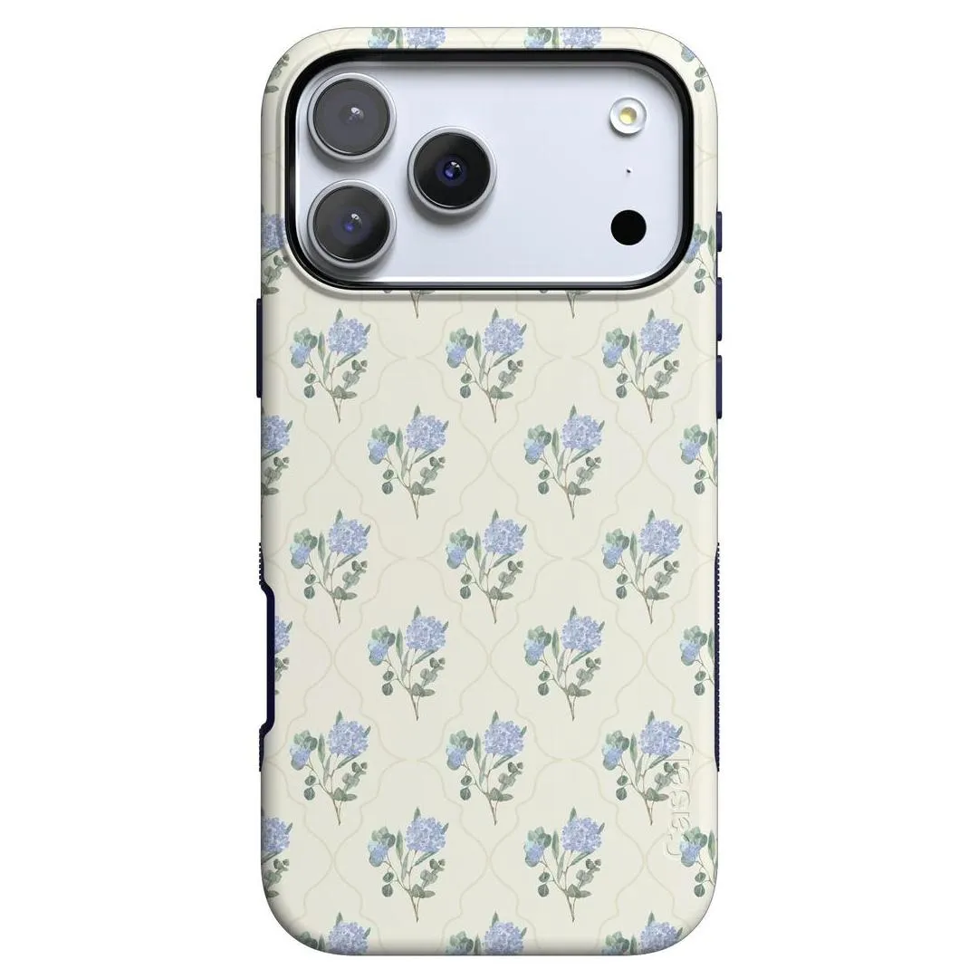 Vintage Garden | Blue Hydrangea Case Hard Shell Refined Look