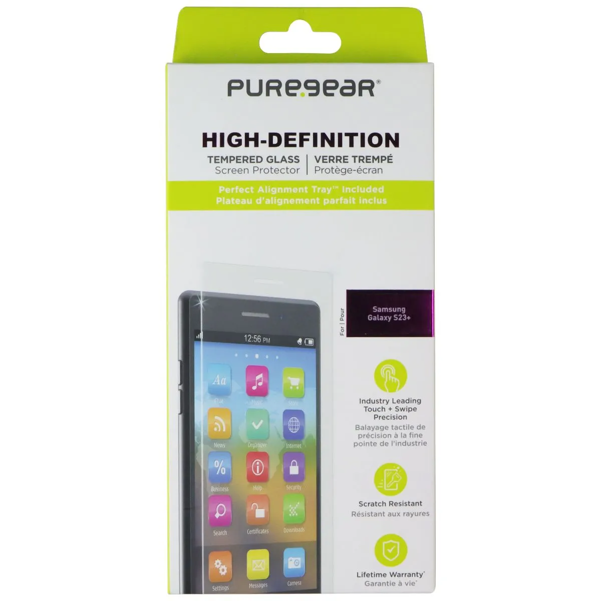 PureGear High-Definition Tempered Glass Screen Protector for Samsung Galaxy S23  Device Defense Device Shielding