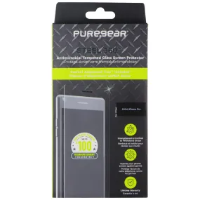 Edge Guard Pro PureGear Steel 360 Tempered Glass Screen Protector for Apple iPhone 16 Pro