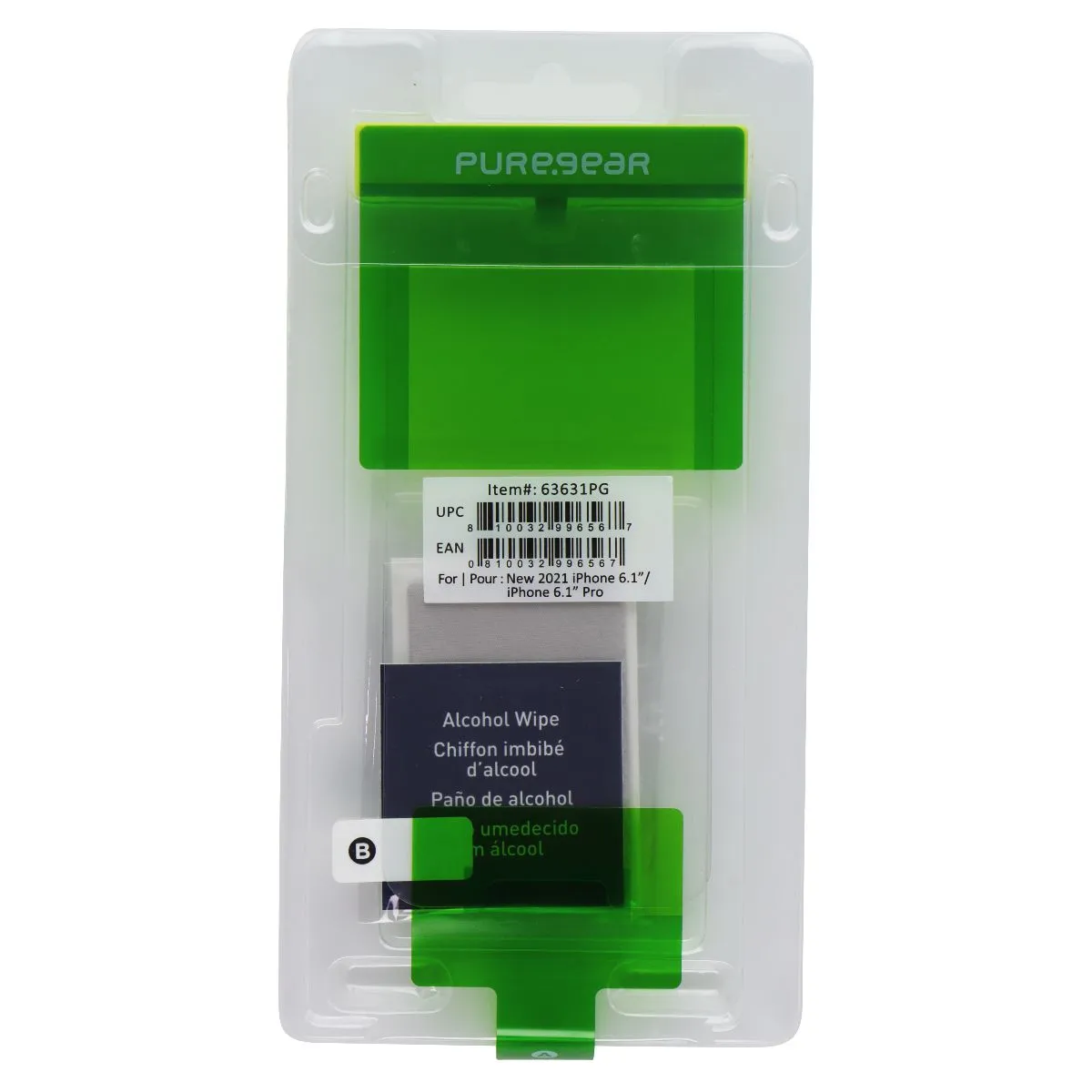 PureGear Tempered Glass for Apple iPhone 13 Pro / 13 - Clear (BULK) 63631PG Smooth Touch Shield strong glass layer