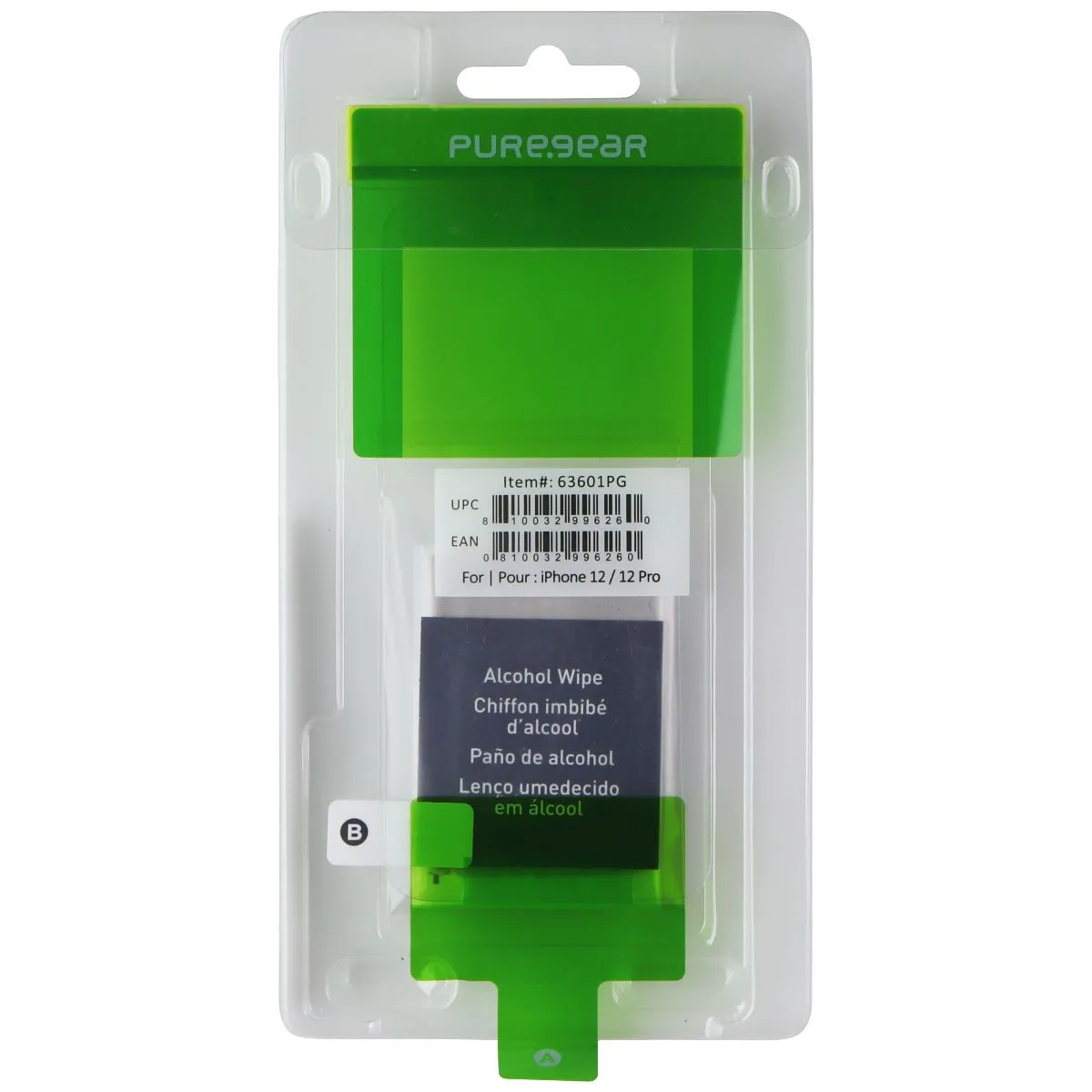 Device Shield Max Plus PureGear Tempered Glass for iPhone 12/12 Pro - Clear (BULK) 63601PG