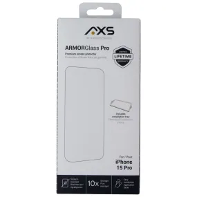 Axessorize ArmorGlass Pro Screen Protector for Apple iPhone 15 Pro Anti Smudge Protector Touch Sensitive Protector