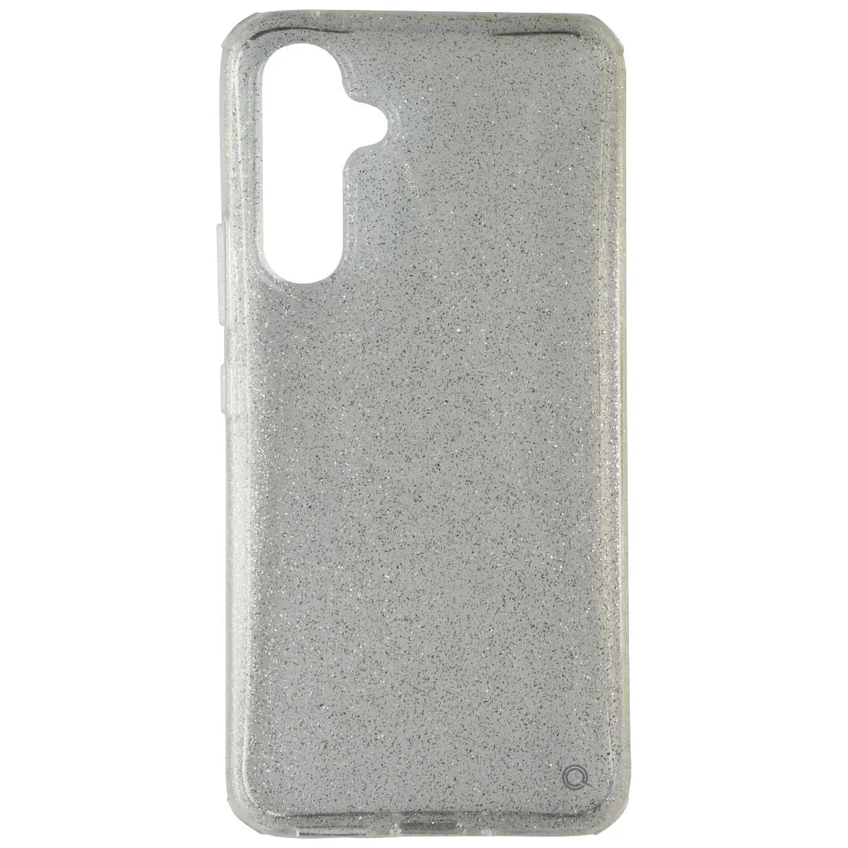 Flexible Comfort Lightweight texture Quikcell Icon Silver Shimmer Case for Samsung Galaxy A54 5G - Glitter/Clear