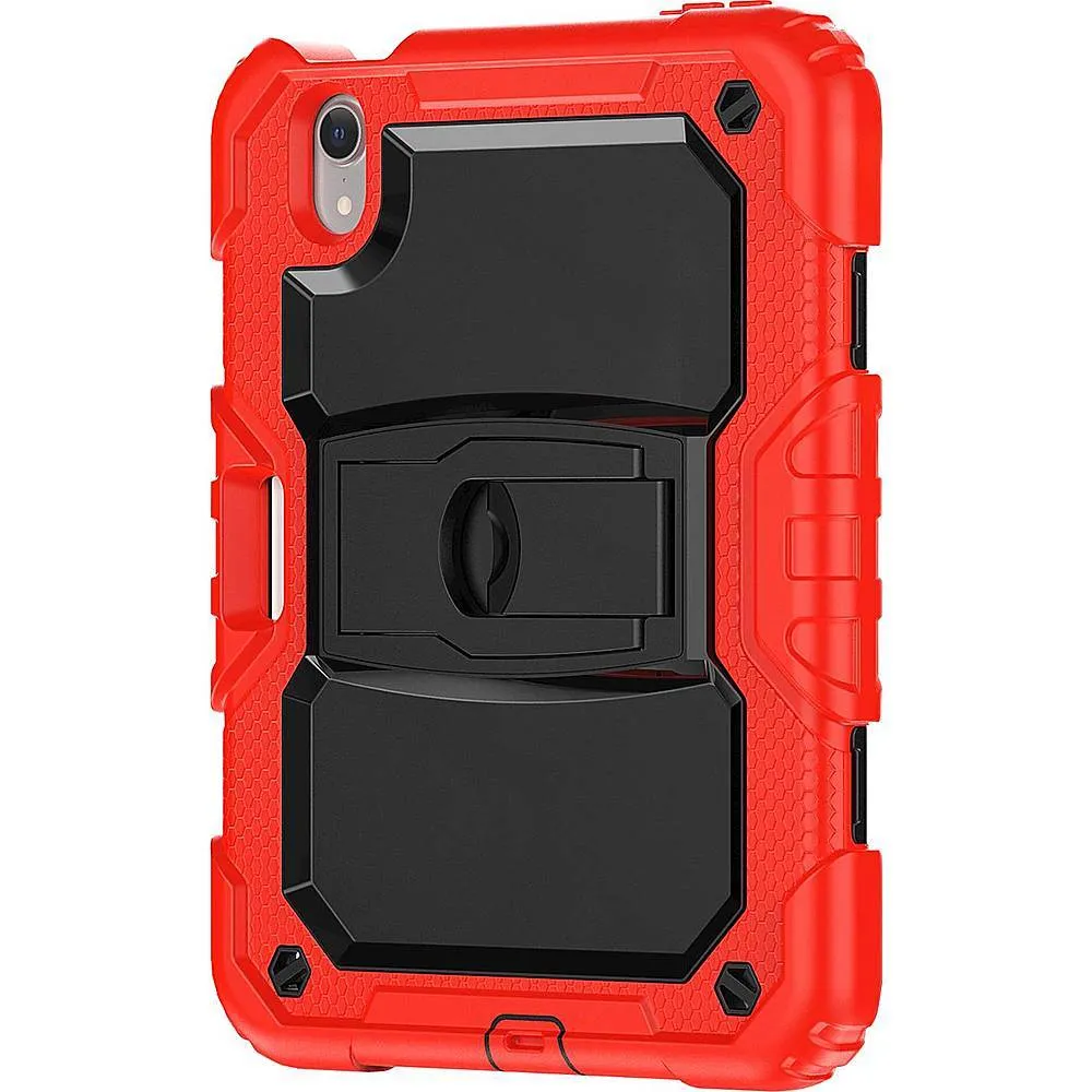 Raider Series Heavy Duty Kickstand Case - Apple iPad mini (A17 Pro) and Apple iPad mini (6th Generation 2021) air cushion corners
