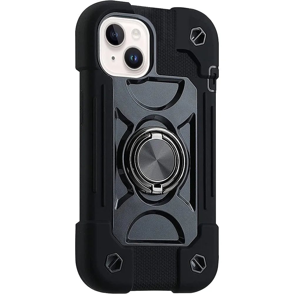 Vivid Finish Raider Series Heavy-Duty Kickstand Case - iPhone 14 Plus