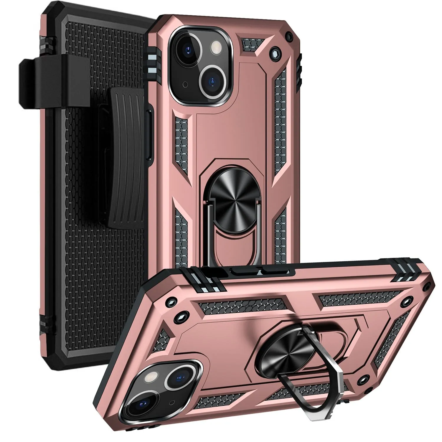 Raider Series Kickstand Case - iPhone 13 mini Minimal Detail Texture