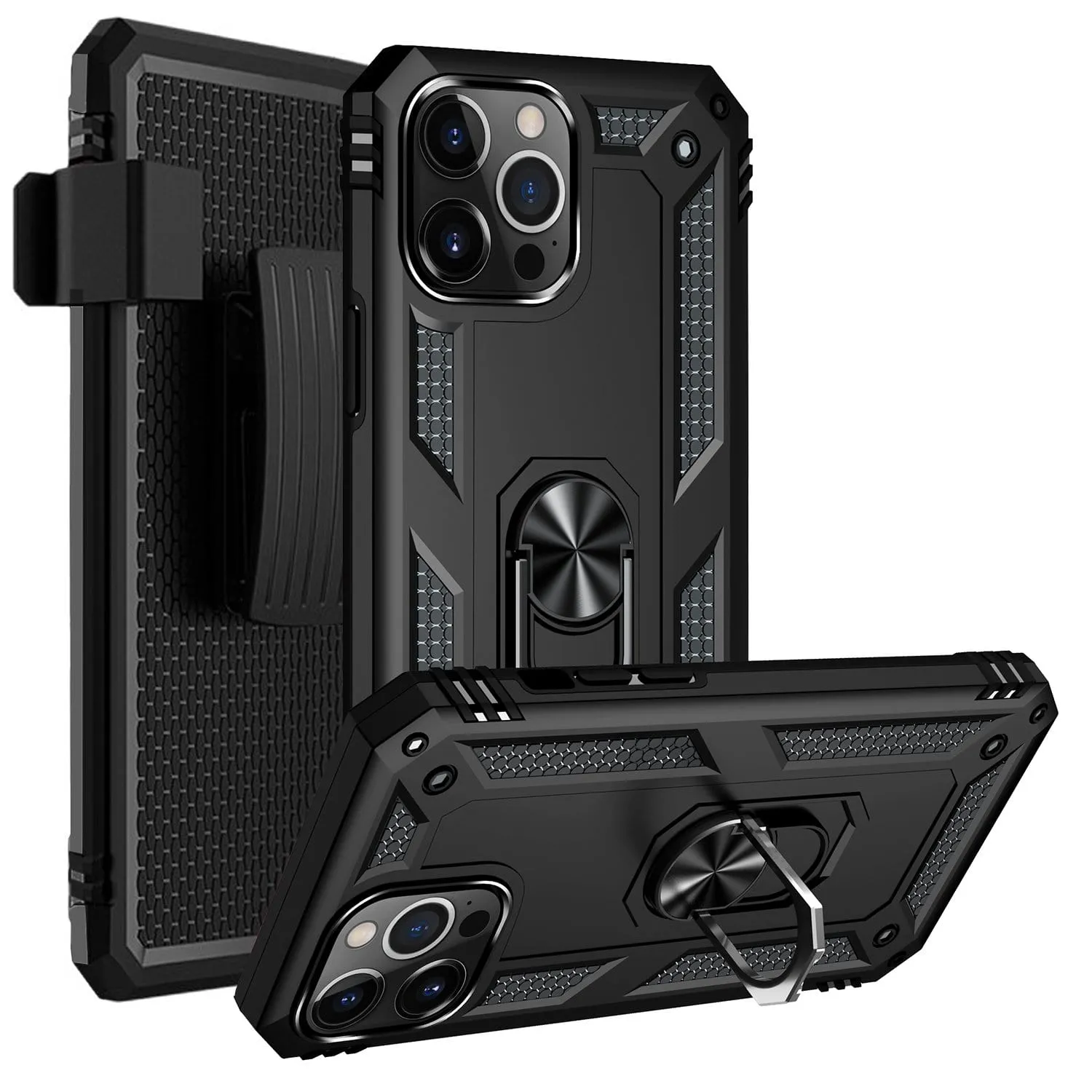 Raider Series Kickstand Case with Belt Clip - iPhone 13 Pro Max Protective Craft