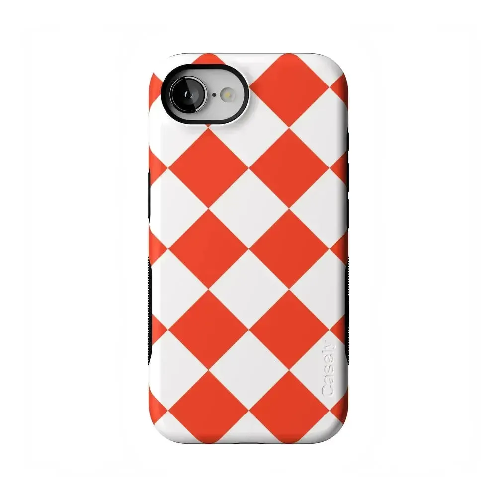 Protective Edge Red Checkerboard | High Contrast Design Case