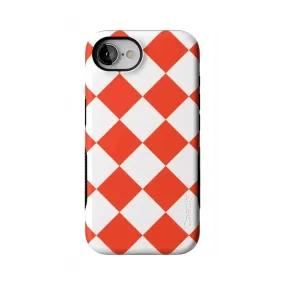 Protective Edge Red Checkerboard | High Contrast Design Case