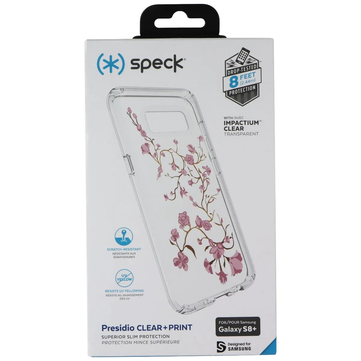 Speck Presidio CLEAR   PRINT Case for Samsung Galaxy (S8 ) - Garden Blossoms Soft Grip Layer Practical Look