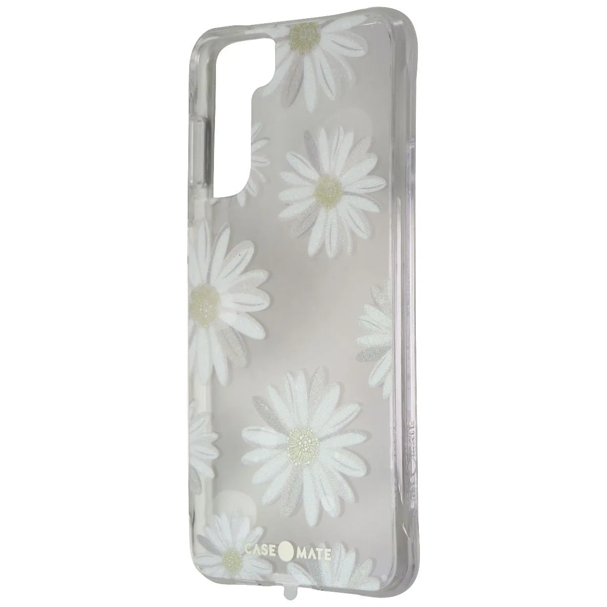 Elegant Finish Matte Texture Layer Case-Mate Hardshell Case for Samsung Galaxy (S21 ) 5G - Glitter Daisies