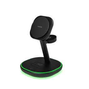 Minimal Style MICRODIA SNAPStation? PLUS 23W, 4-in-1 Magnetic Wireless Charging Station