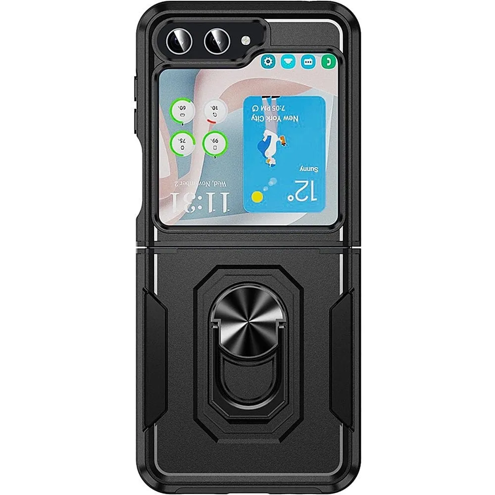Raider Series Rugged Kickstand Case - Samsung Galaxy Z Flip5 Hybrid Look