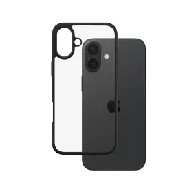 CARE by PanzerGlass? Urban Combat Case Transparent w. Black Frame iPhone 16 Plus Lightweight Build Quality