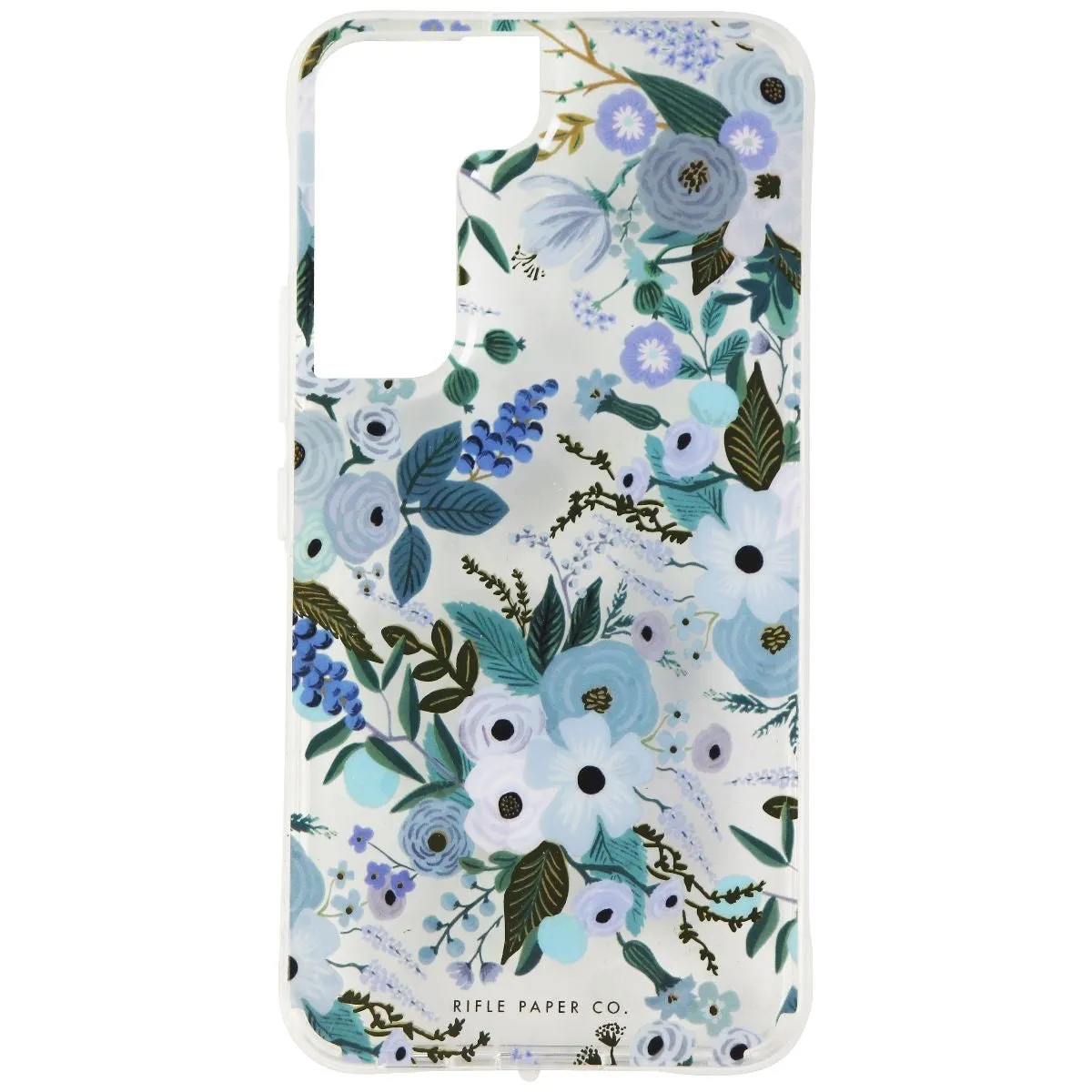 Daily Durability Rifle Paper Co. Hard Designer Case for Samsung Galaxy S22 - Garden Party Blue