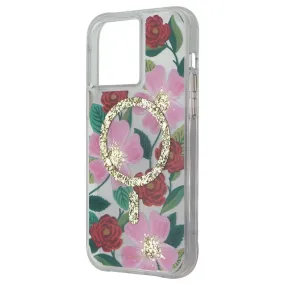 Durable Shape Rifle Paper Co. Protective Case for MagSafe for iPhone 14 Pro Max - Rose Garden