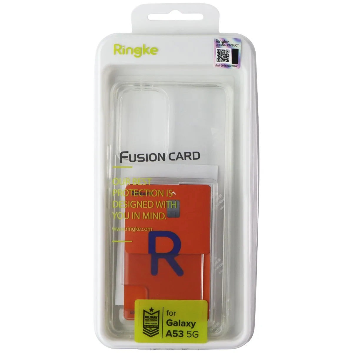 Soft Protection Edge Lightweight texture Ringke Fusion Card Series Case Samsung Galaxy A53 5G - Clear