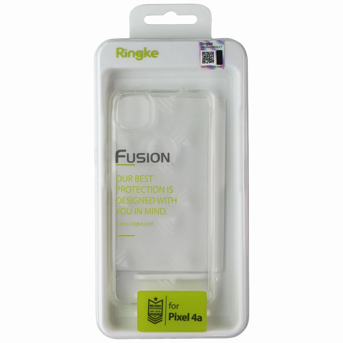 Stylish Detail Layer Ringke Fusion Series Case for Google Pixel 4a - Clear