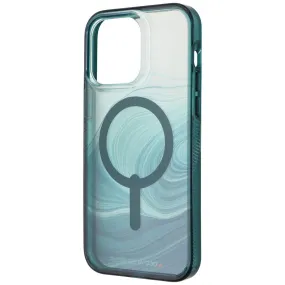 Dual Layer Flexible Grip Texture ZAGG Gear4 Milan Snap Case for MagSafe for Apple iPhone 14 Pro Max - Green Swirl