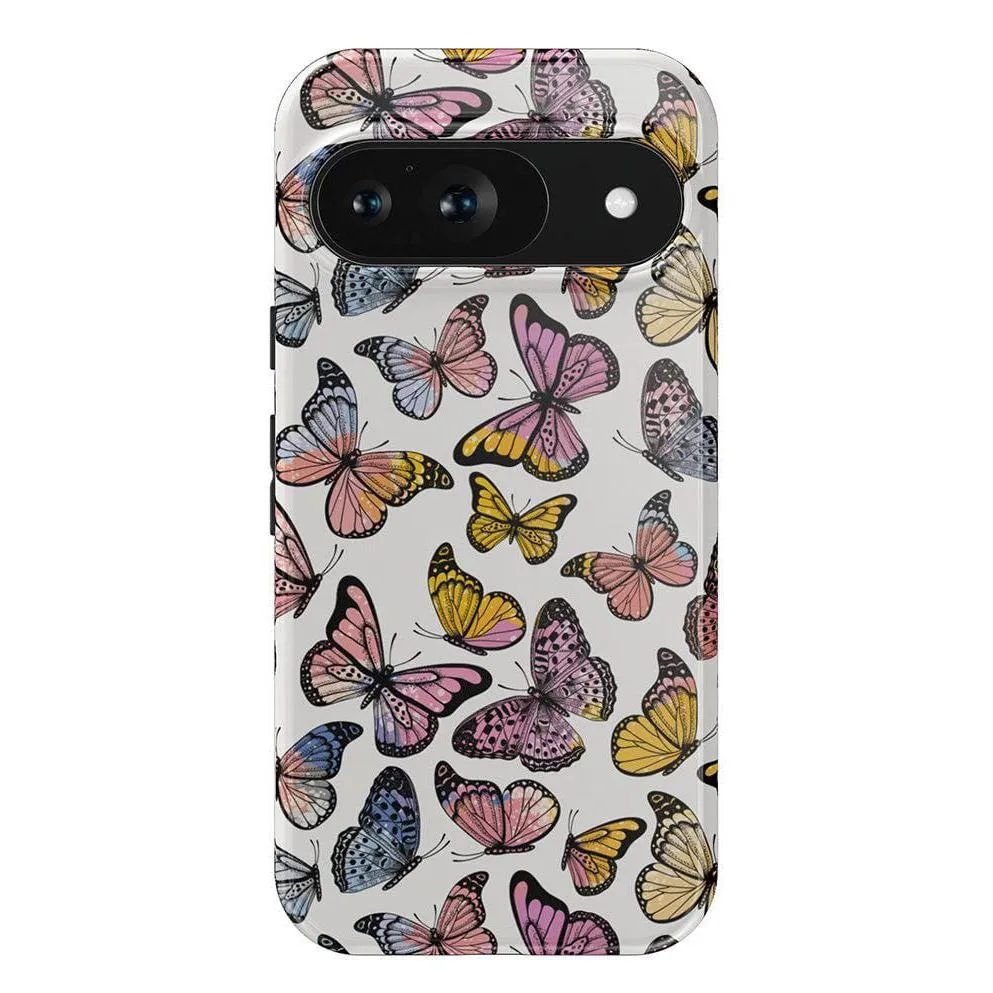 Matte Layer Premium Shield Free Spirit | Rainbow Butterfly Google Pixel Case